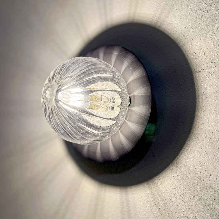 Nástěnné svítidlo z českého křišťálu Lens Wall